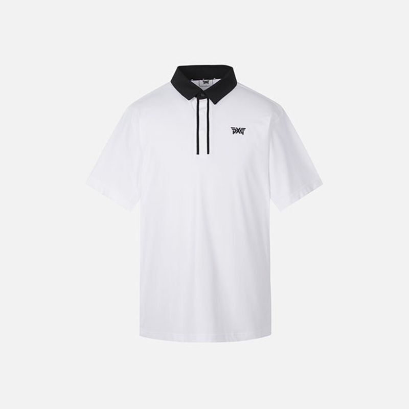 PXG KOREA MEN NECK ONE POINT COLLAR T-SHIRT