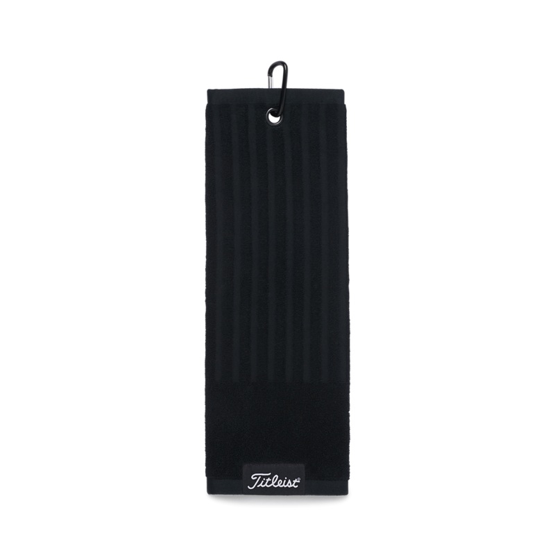 Titleist Tri Fold Golf Towel – Black