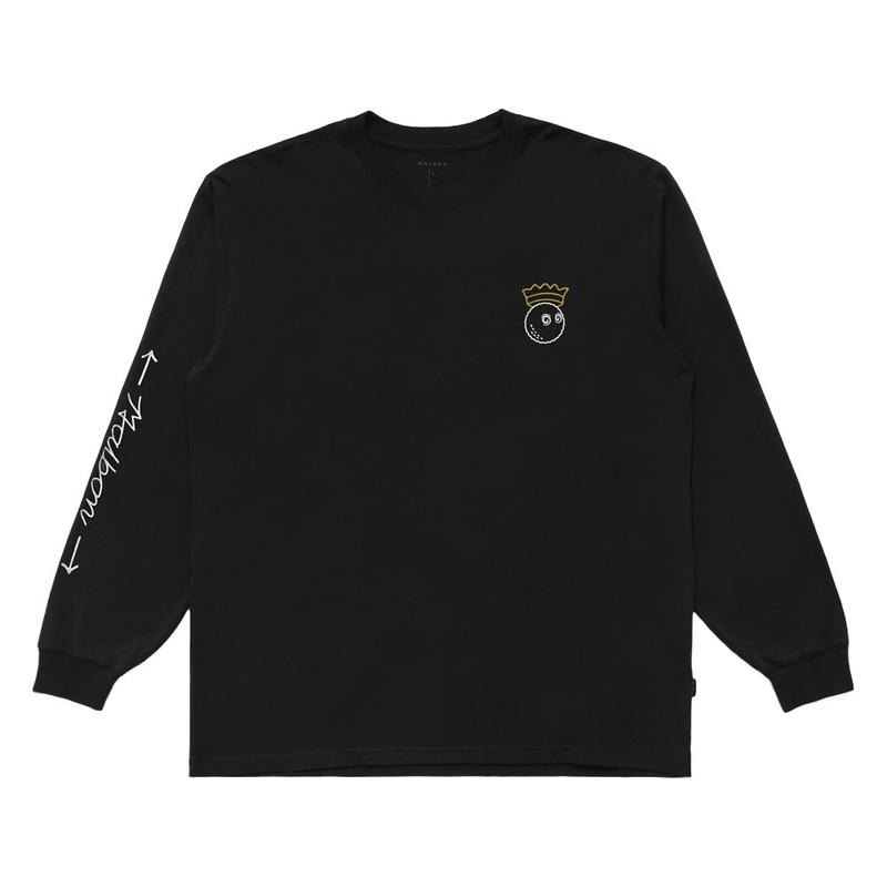 Malbon Trophy LS Golf T-Shirt Black – FW24 Men