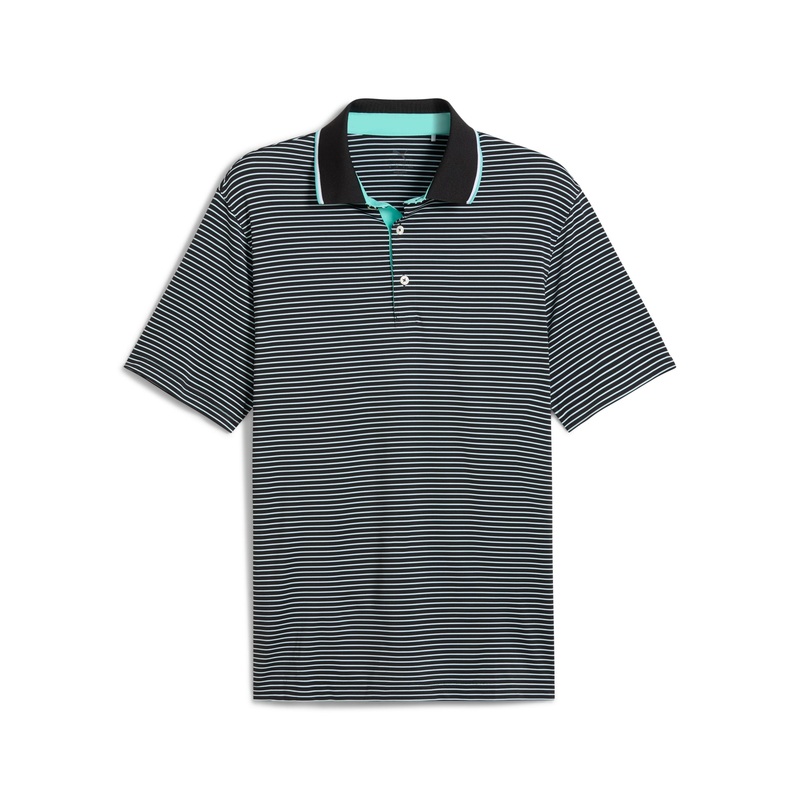 Puma Men’s MATTR Elevated Stripe Polo Golf Shirt