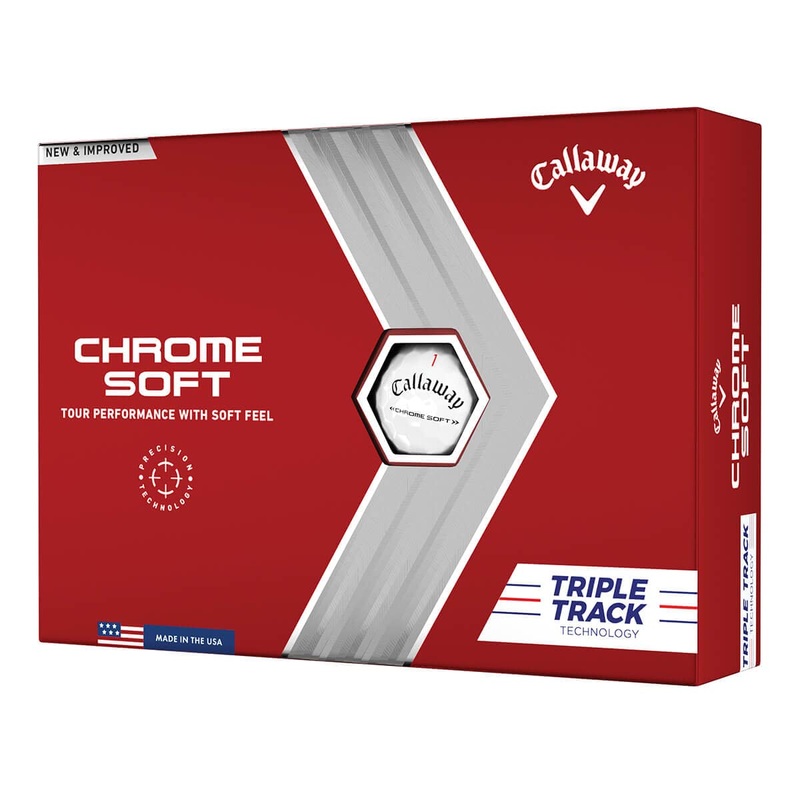 Callaway Golf 2022 Chrome Soft Golf Balls (True Track (Red/Blue)