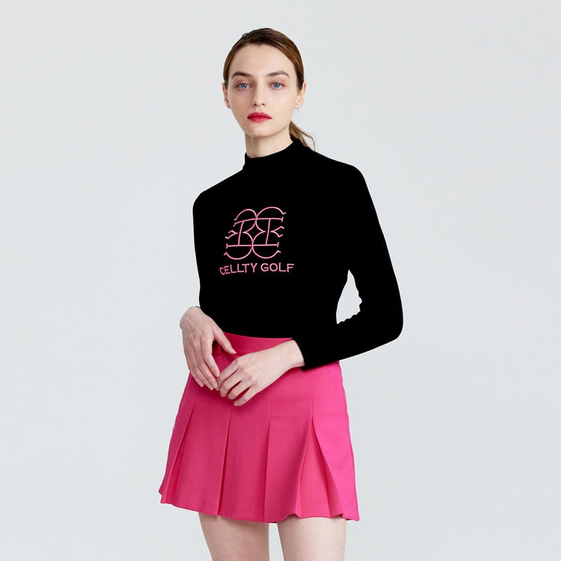 CELLTY WOMEN ACTIVE PLEATS BANDING SHORT SKIRTS