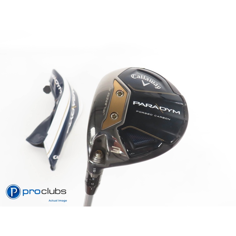 Left Handed Callaway PARADYM 15* 3 Wood w/HC – Aldila Ascent 50g Senior – 379285