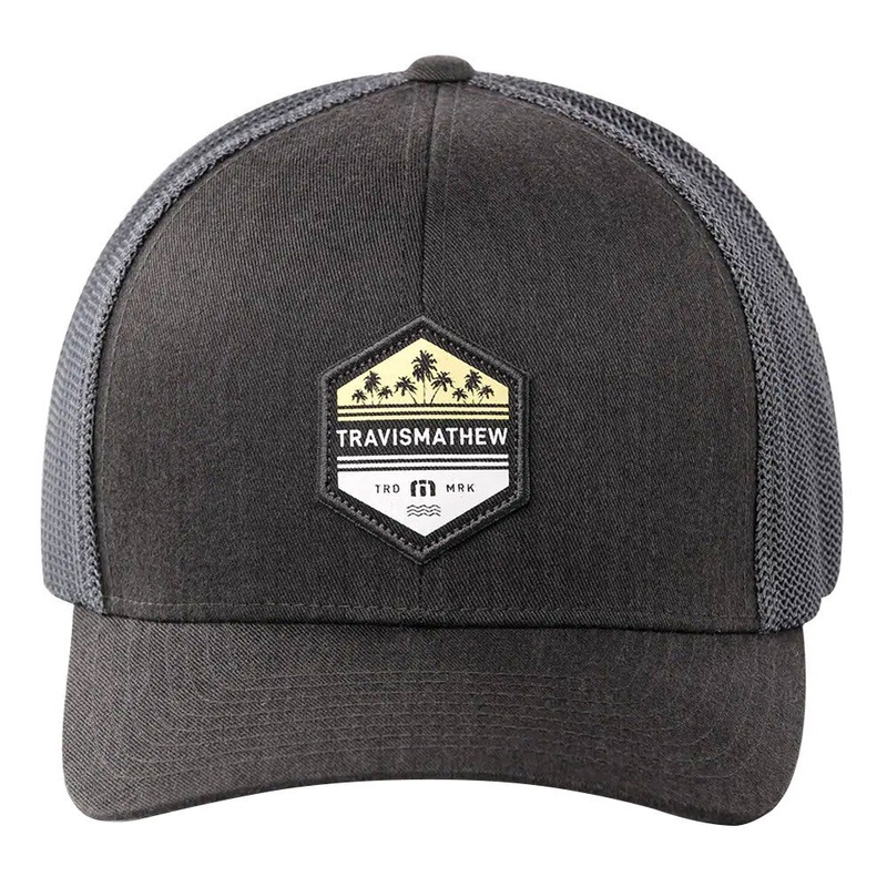 TravisMathew Time To Rum Golf Cap Heather Gray Pinstripe – 21 Men