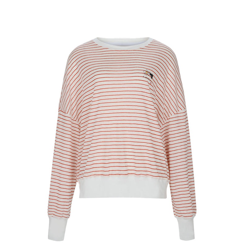 Kandini Women Stripe Linen T-shirt