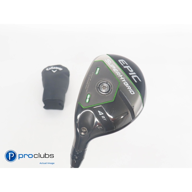 Left Hand Callaway Epic 21* 4 Super Hybrid w/HC – Steelfiber fc75 Regular 384448