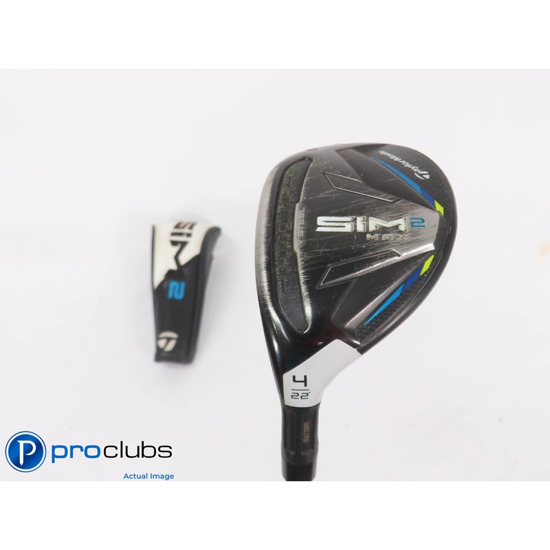 Left Handed TaylorMade SIM 2 MAX 22* 4 Hybrid w/HC – Ventus 5-A Senior – 448153