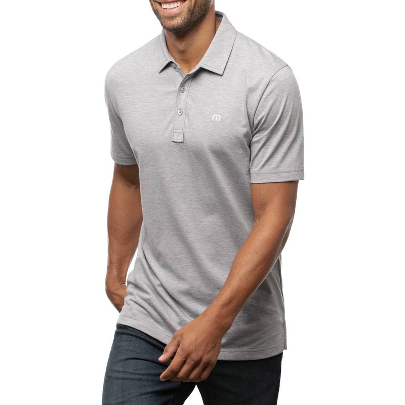 TravisMathew The Zinna Golf Polo Heather Gray – SS21 Men