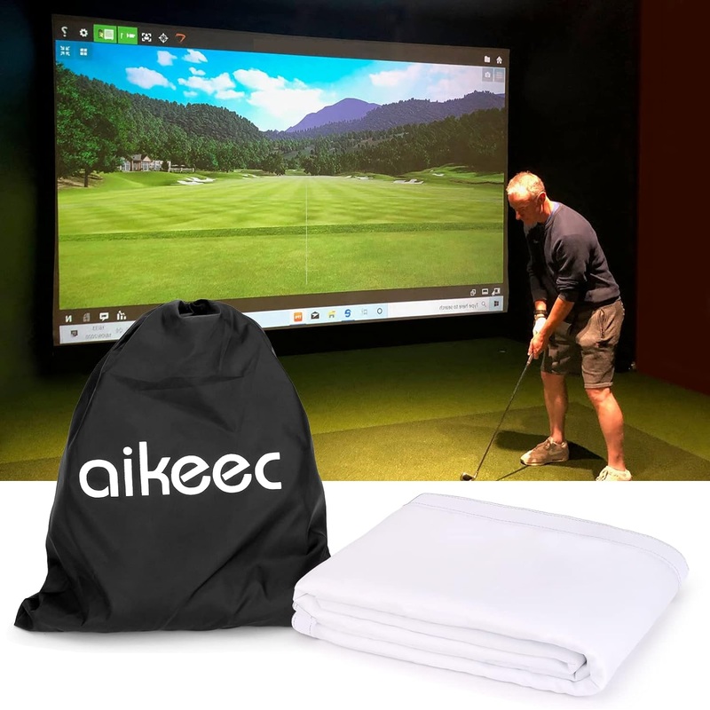 aikeec Golf Simulator Impact Screen: 7mm Thickened Golf Impact Screen for Indoor/Home/Garage Training