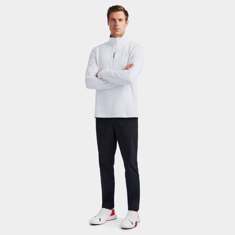 G/FORE 2024SS MEN BRUSHED BACK TECH QUARTER ZIP PULLOVER