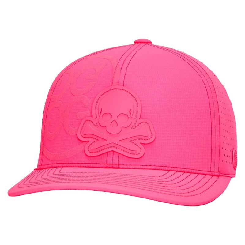 Gfore Skull & Tees Perforated Featherweight Tech Snapback Golf Cap Knockout Pink – 24 Men
