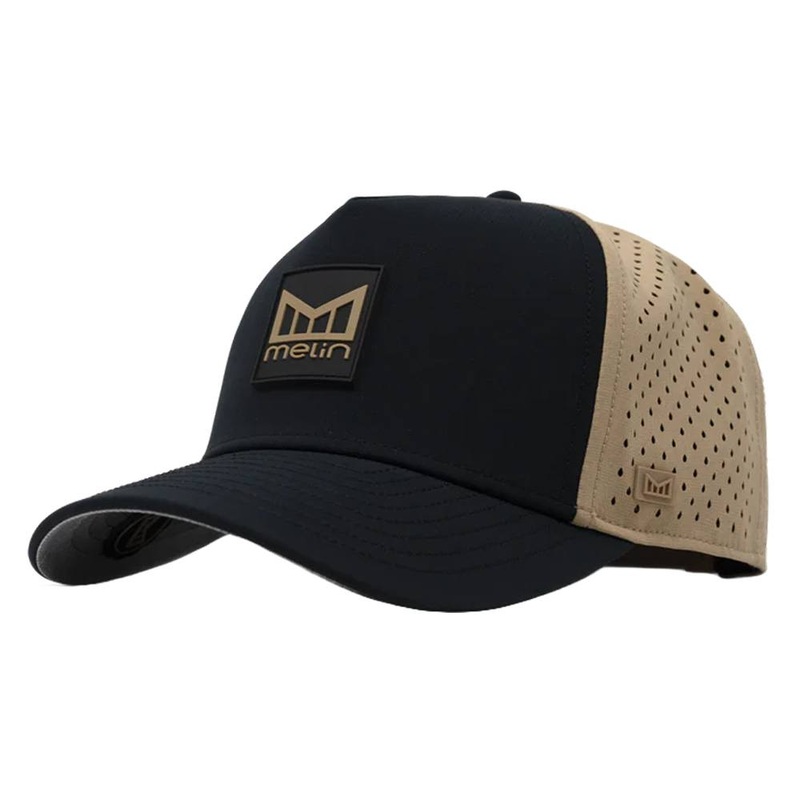 Melin Odyssey Stacked Hydro Golf Cap Dark Khaki/Black – FA24 Men