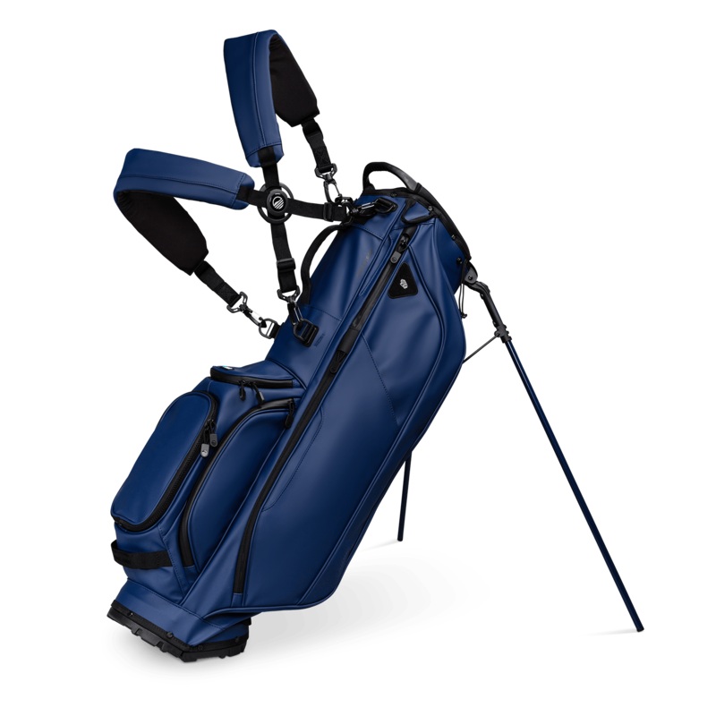 Sunday Golf Ryder S-Class | Navy Vegan Leather Full Size Stand Bag