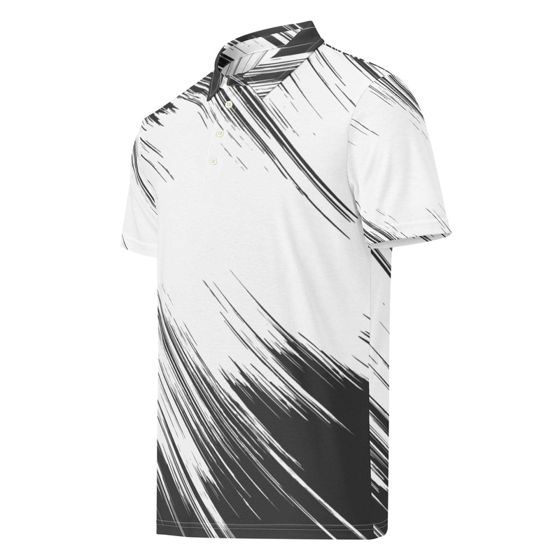 Black Square Golf Mens Force Slim Fit Polo