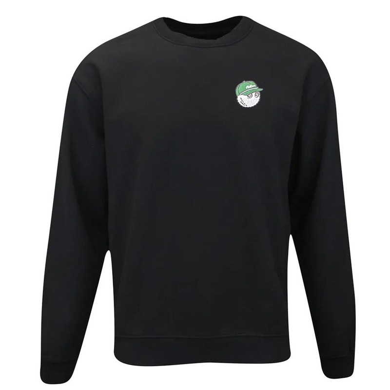 Malbon Evergreen GD Crewneck Golf Sweatshirt Black – FW24 Men