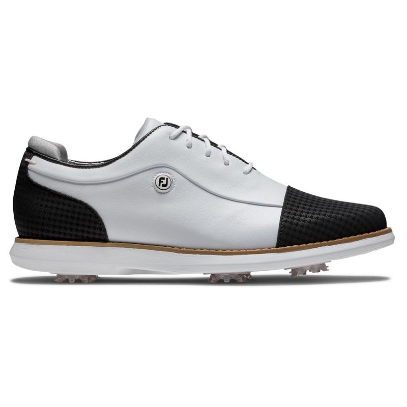 FootJoy Traditions Cap Toe Golf Shoes Previous Season Style White/Black – 24 Women