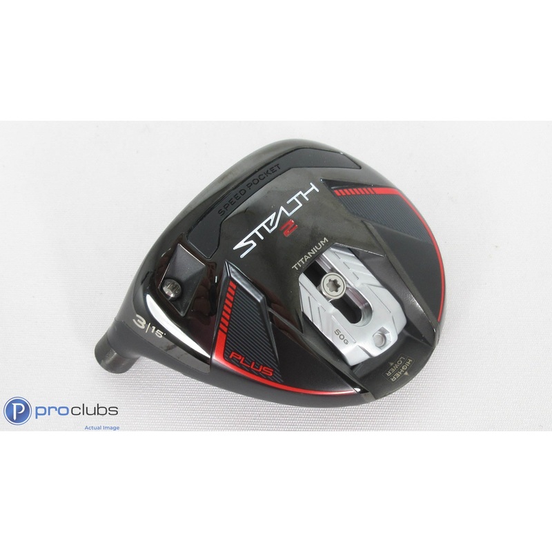 Nice! Left Hand TaylorMade Stealth-2 Plus 15* – 3 Wood – Head Only – L/H 380092