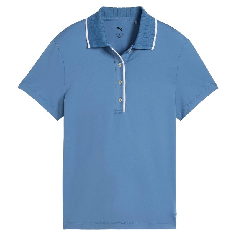 PUMA Cloudspun Bridges Golf Polo Blue Horizon – SS25 Women