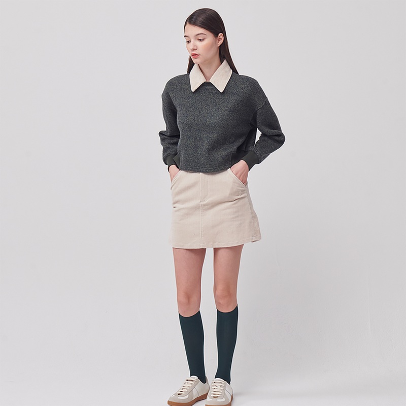 Cellty Elastic Corduroy Skirts
