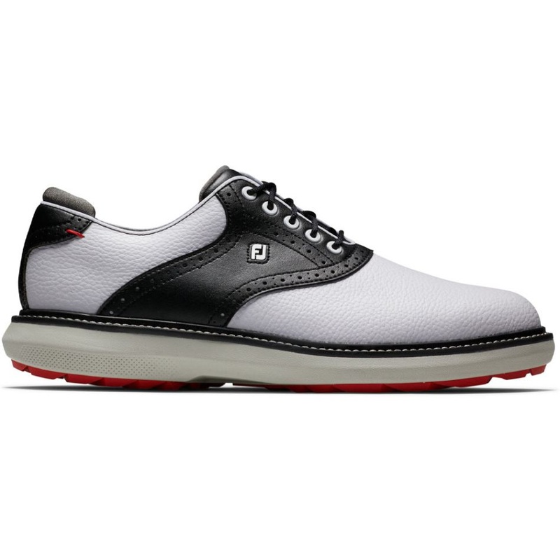 Footjoy Traditions Spikeless Golf Shoes – White/Black/Grey
