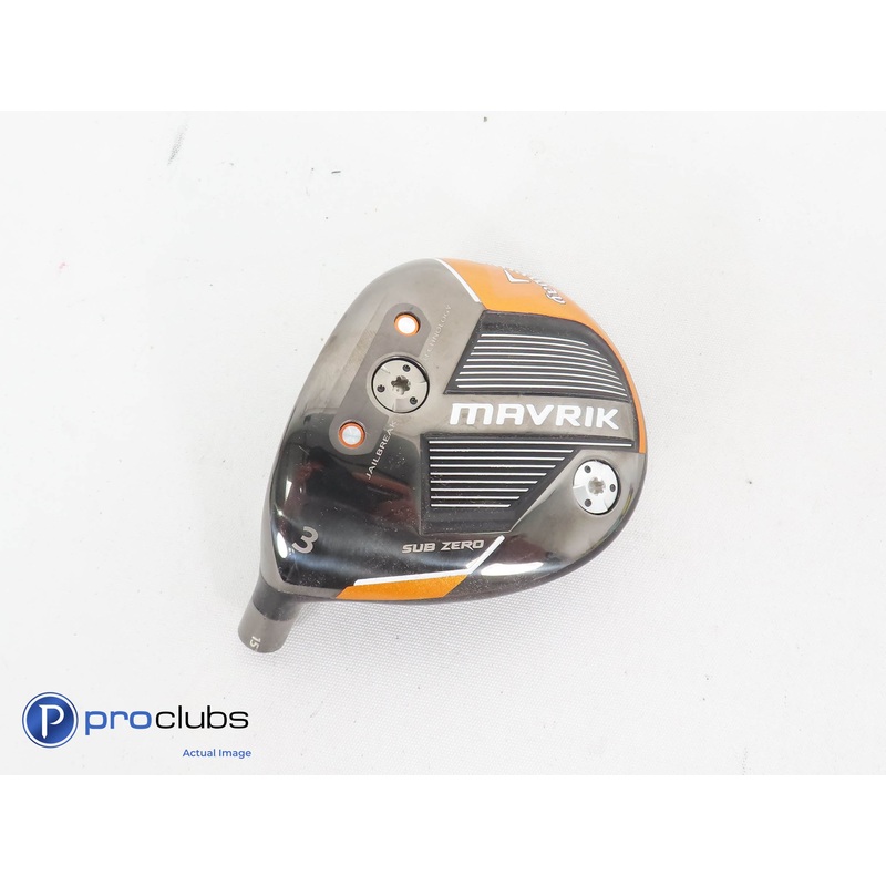 Left Handed Callaway Mavrik Sub Zero 15* 3 Wood – Head Only – L/H 275448