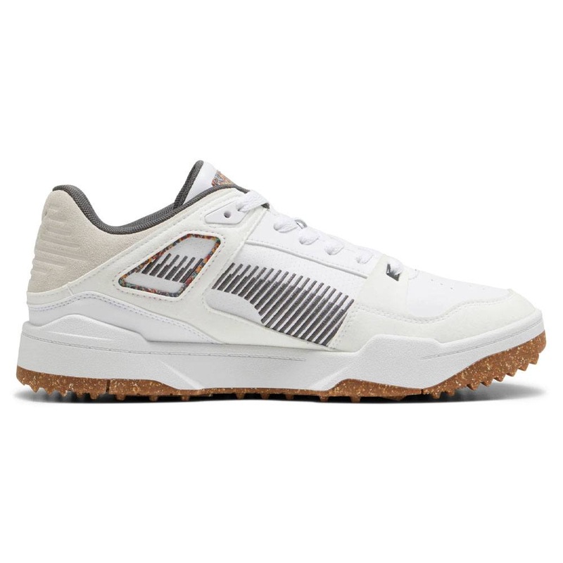 PUMA Slipstream G Sustainability Spikeless Golf Shoes White/Cool Dark Gray – 24 Men