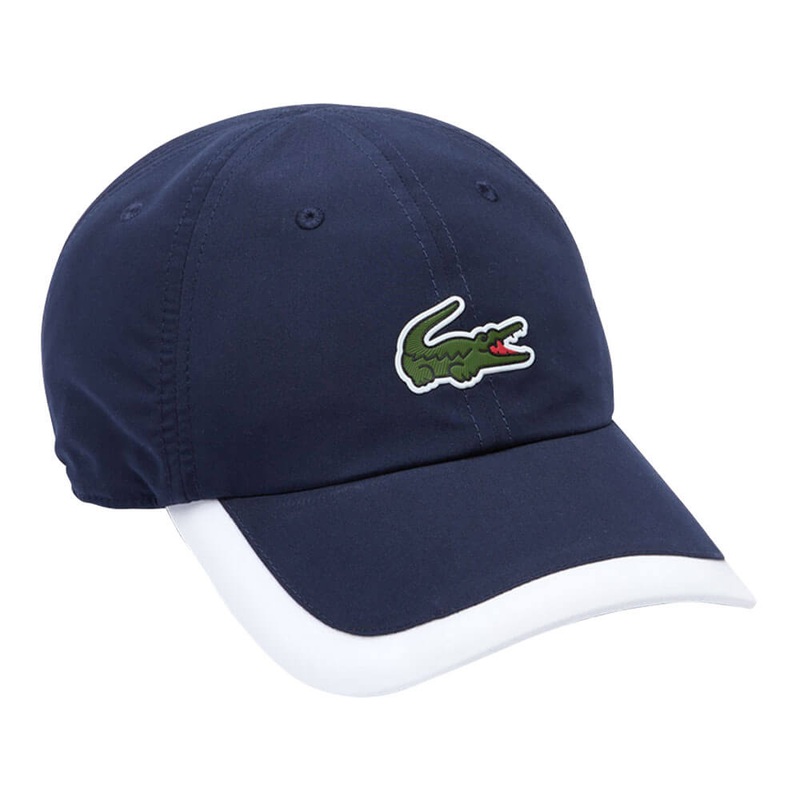 Lacoste Sport Contrast Border Lightweight Golf Cap Navy/White – 23 Unisex