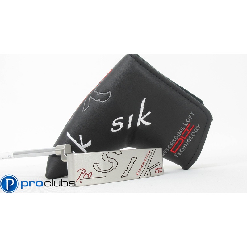 NEW LEFT HANDED SIK PRO C-SERIES PLUMBERS NECK PUTTER 33″ w/ HEADCOVER #368375