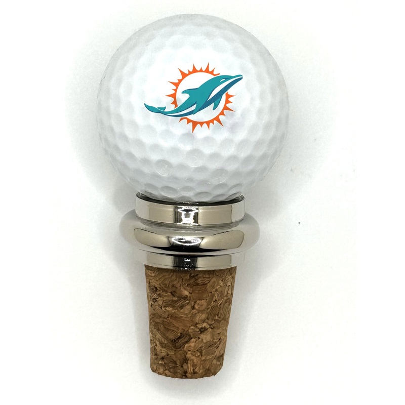 Team Golf MIA Dolphins Cork Wine Stopper