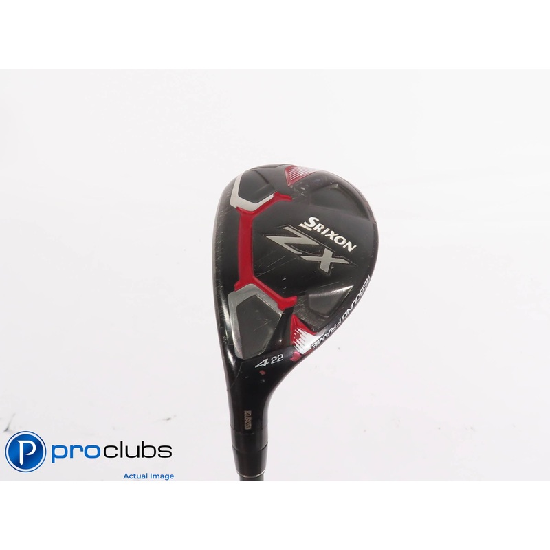 Left Handed Srixon ZX 22* 4 Hybrid – HZRDUS Smoke 80g 5.5 Regular Flex – 439079