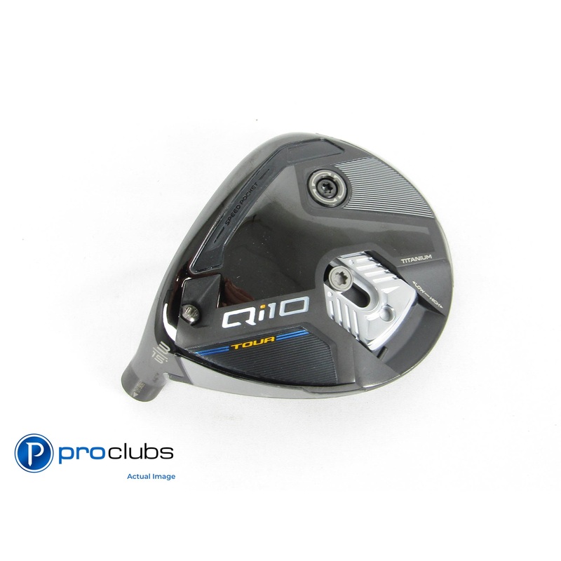 Nice! Left-Handed TaylorMade Qi10 Tour 15* 3 Wood – Head Only – 430639