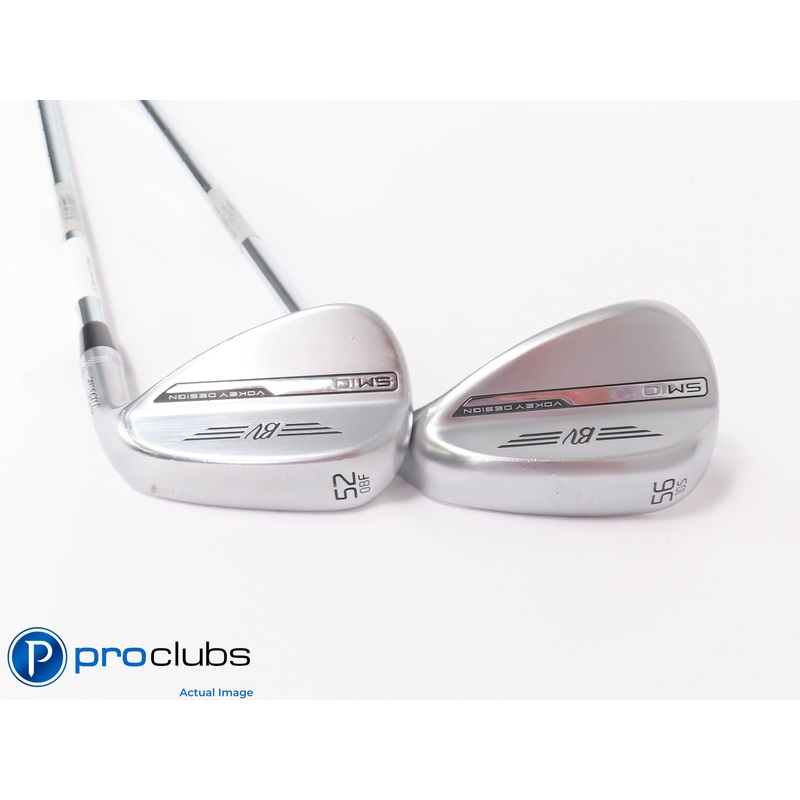 Nice Titleist Vokey SM10 Chrome 52*,56* WEDGE SET – Vokey Wedge Flex 447956