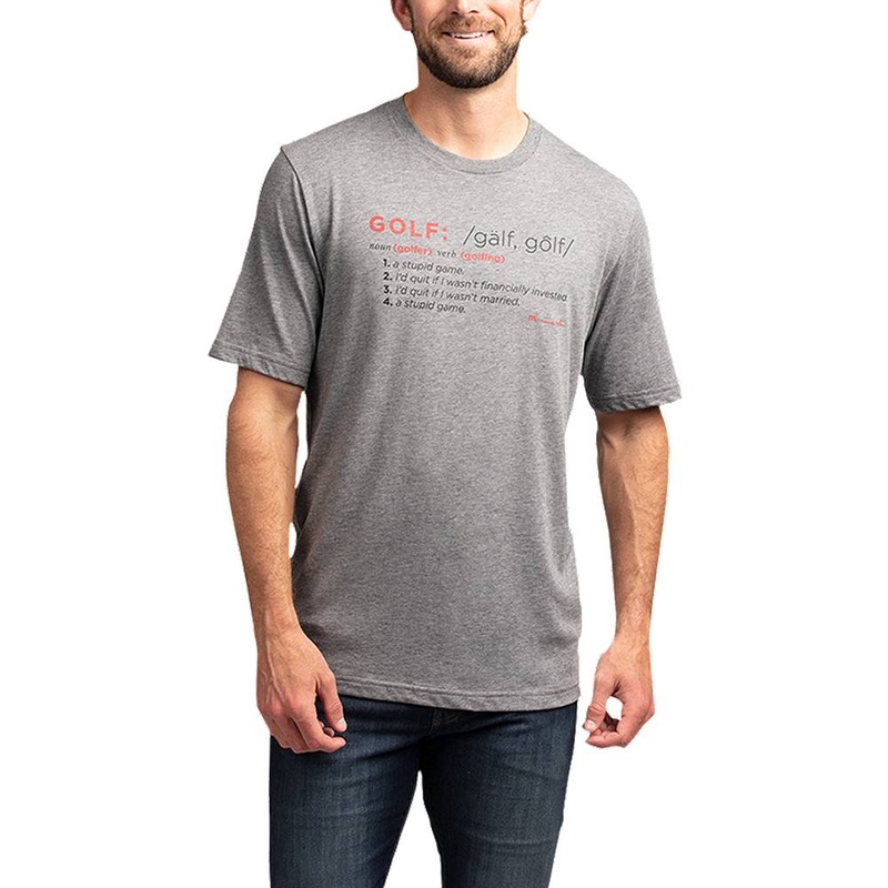 TravisMathew Spaulding Golf T-Shirt Heather Gray Pinstripe – SS19 Men