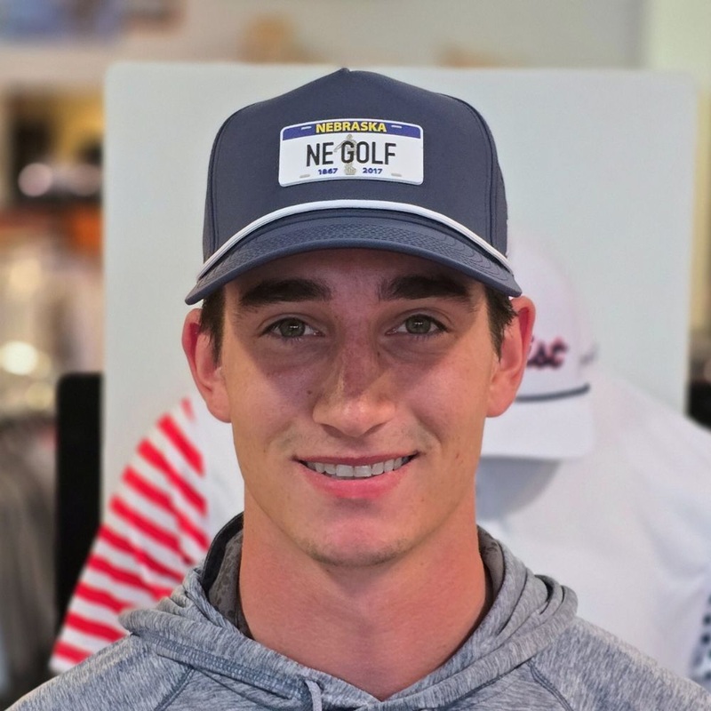 Branded Bills Nebraska Golf Plate Snapback Rope Hat