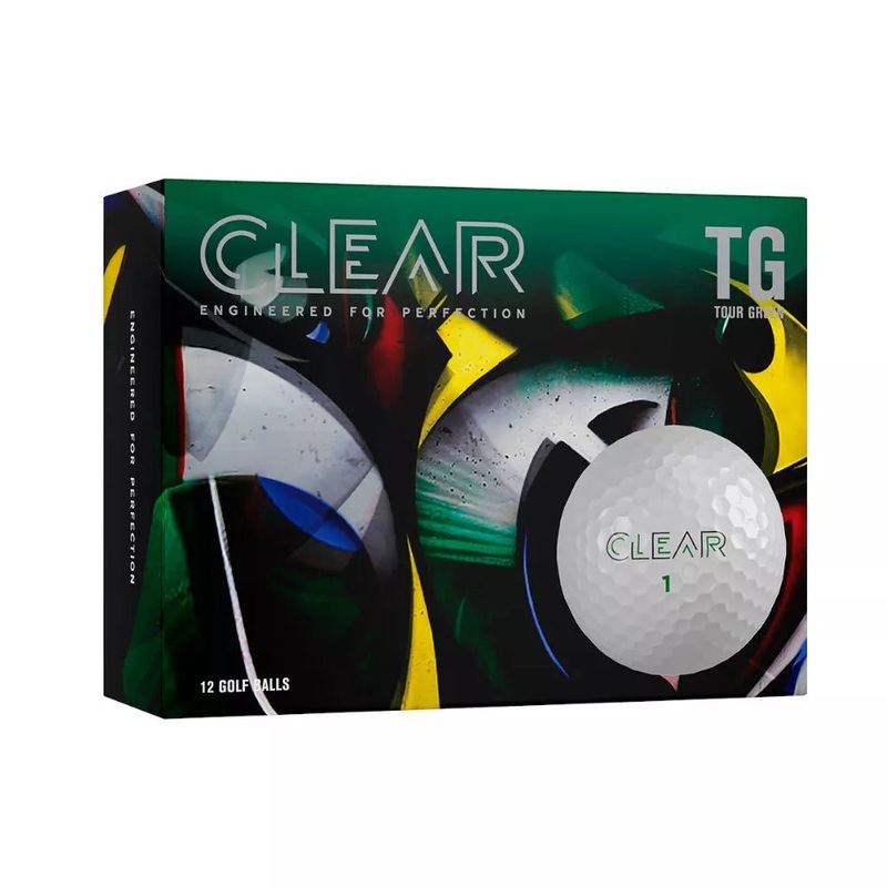 Clear Golf Tour Green Golf Balls – One Dozen