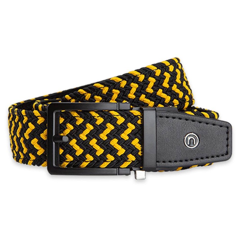Nexbelt Braided Golf Belt Black/Gold – 23 Men