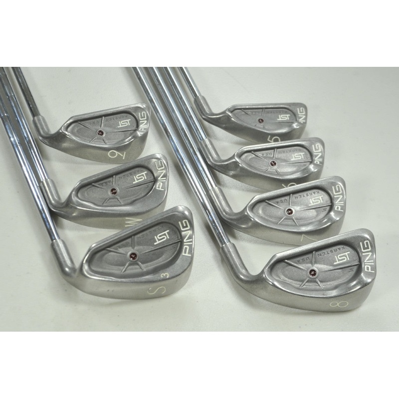 Ping ISI Stainless 5-W,SW Iron Set Stiff Flex Right Cushin JZ Steel # 196523
