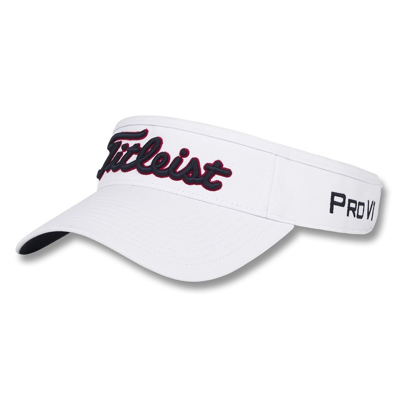 Titleist Tour Performance Golf Visor White/Navy/Red – 25 Men