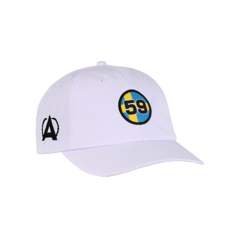Annika “59” Sweden Flag White Lightweight Performance Hat