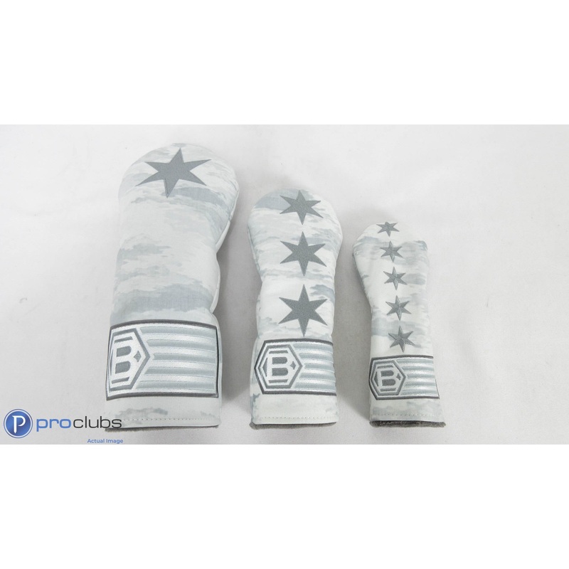 Rare! Bettinardi Chicago Star Arctic Camo Headcover Wood Set – 401426