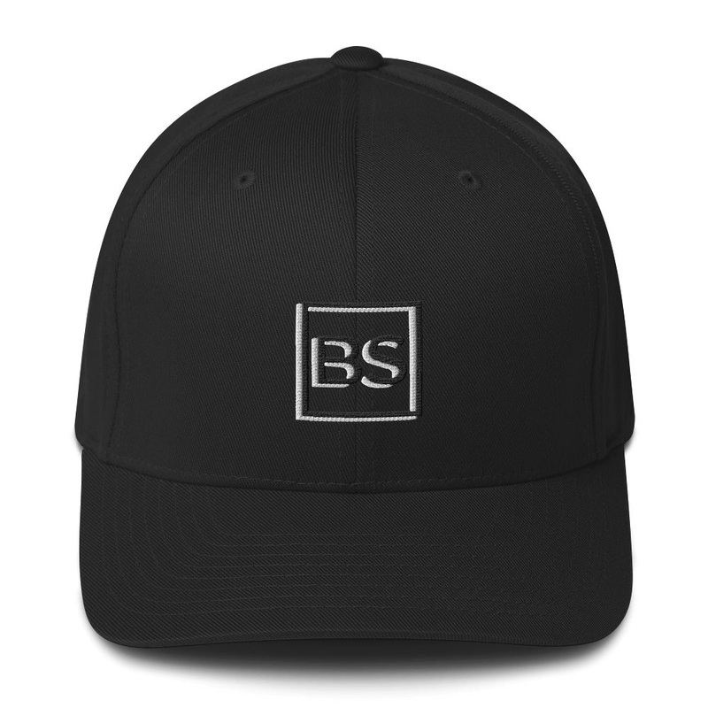 Black Square Flexfit 3D Logo