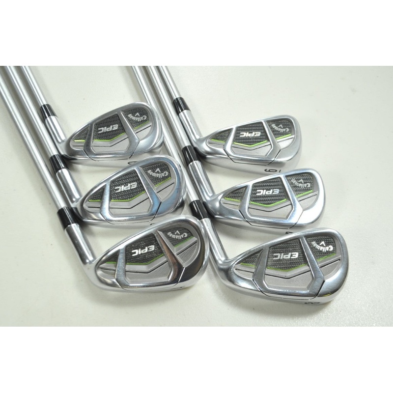 Callaway Epic 6-PW,AW Iron Set Stiff Flex RH KBS Tour C-Taper 120 Steel # 199962