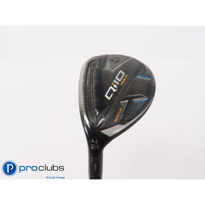 Left Handed TaylorMade Qi10 MAX 23* 4 Hybrid – Speeder NX 50g Regular – 446694
