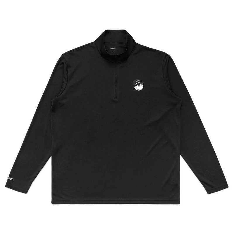 Malbon Performance 1/4 Zip Golf Pullover Black – FW23 Men