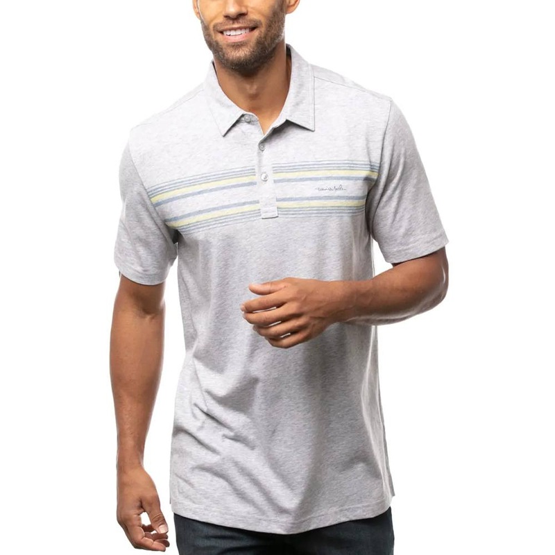 TravisMathew Party Foul Golf Polo Heather Gray – 21 Men