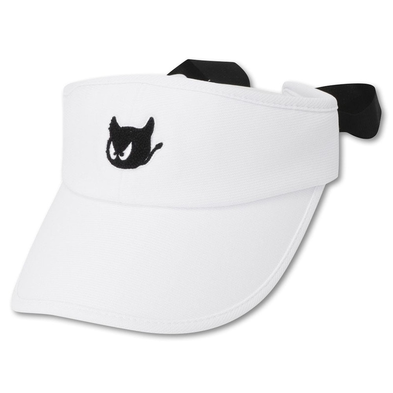 WAAC Waacky Ribbon Sun Golf Visor White – 23 Women