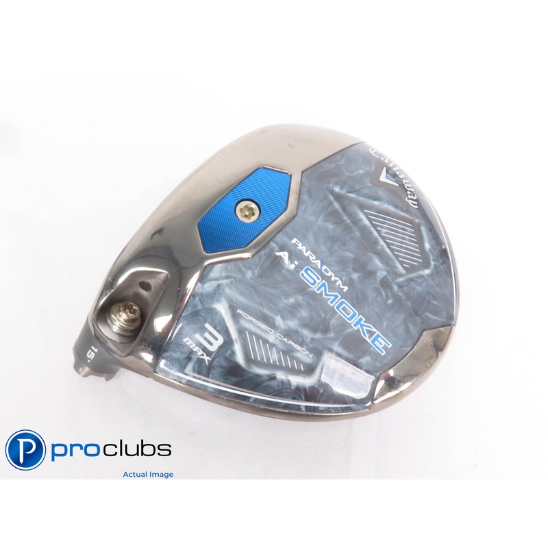 Left Handed Callaway PARADYM Ai Smoke MAX 15* 3 Wood – Head Only – 430225