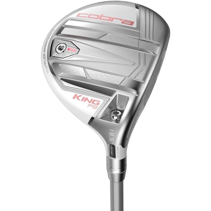 New Ladies Cobra King F9 25.5 Degree 7-9 Fairway Wood White/Pink W/Headcover