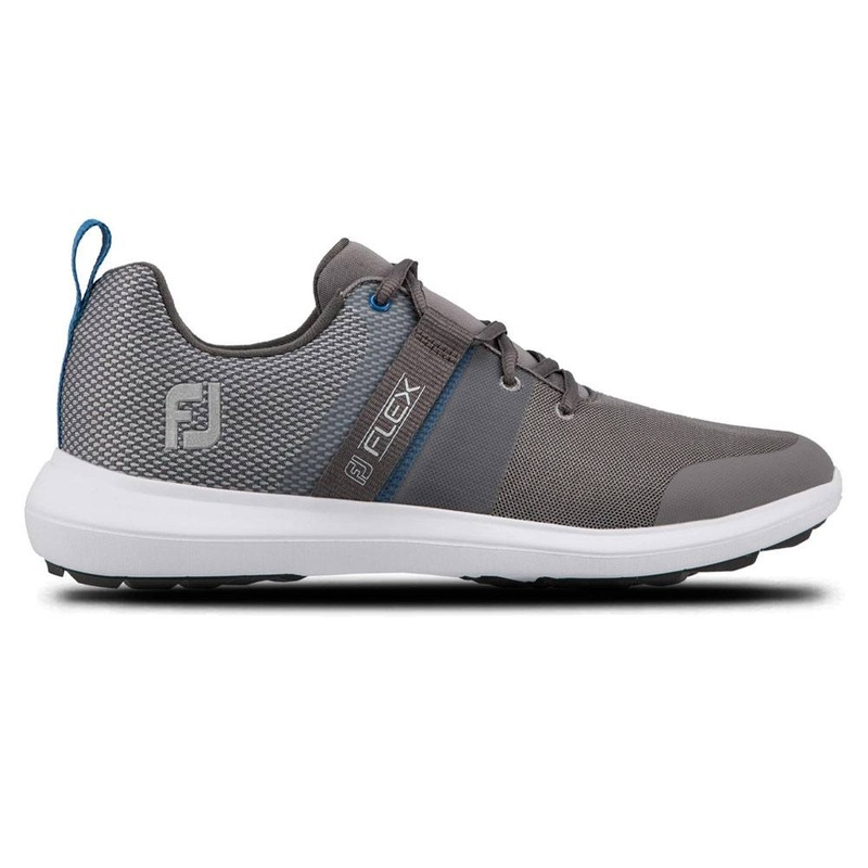 FootJoy FJ Flex Spikeless Golf Shoes Previous Season Style Gray/Blue – 21 Men