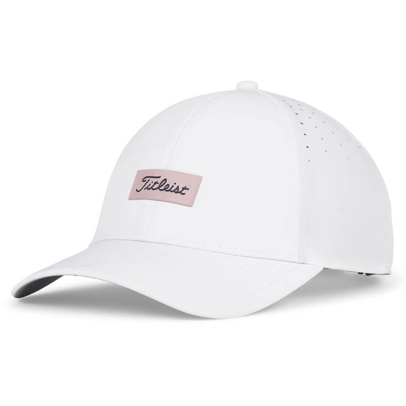 Titleist Charleston Breezer Golf Cap White/Soft Pink/Charcoal – 25 Women